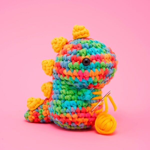 disco_fred-1.jpg Fred the Dinosaur Rainbow Crochet Kit